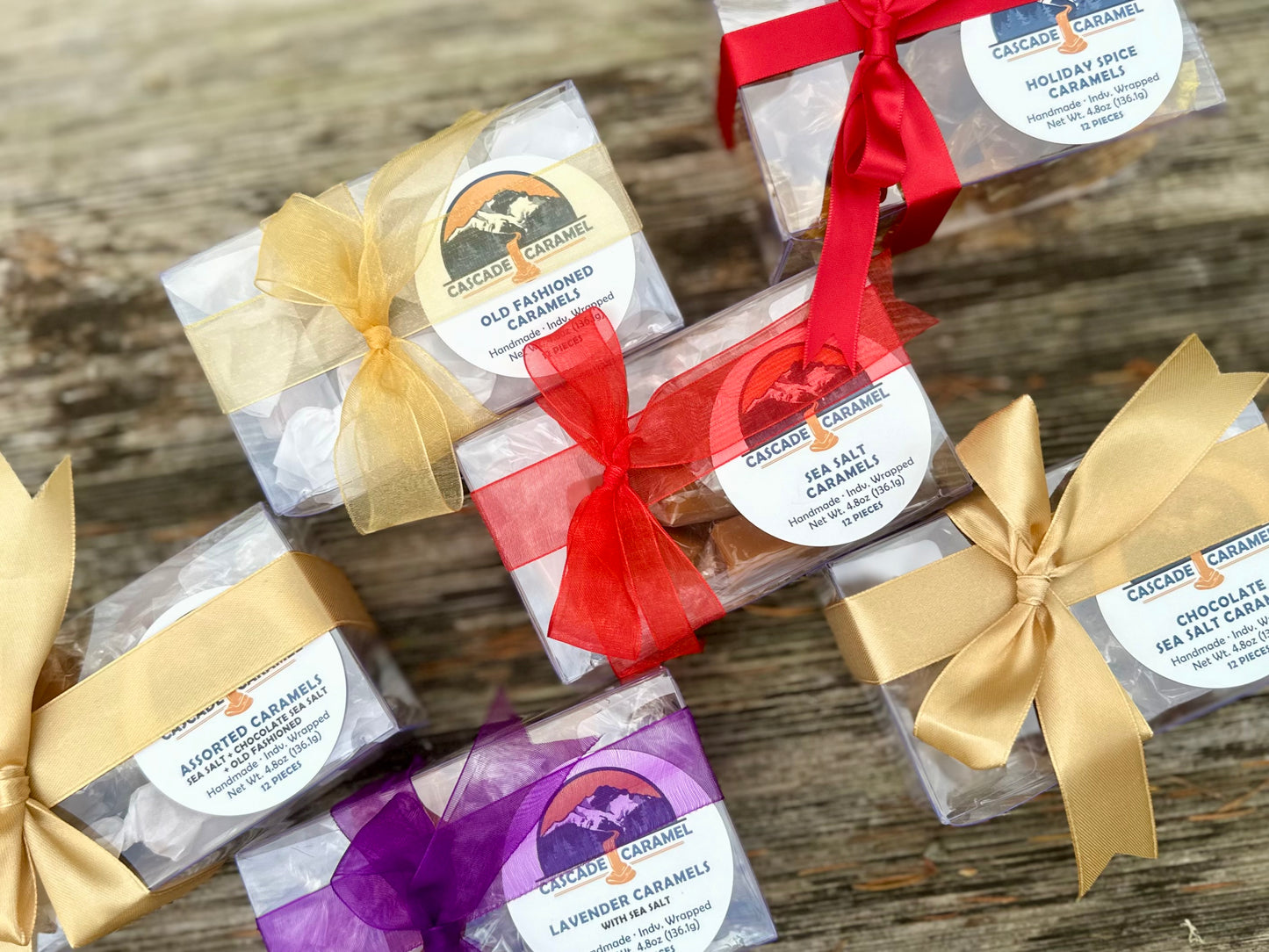 Lavender Caramels with Sea Salt - 12 piece Gift Box