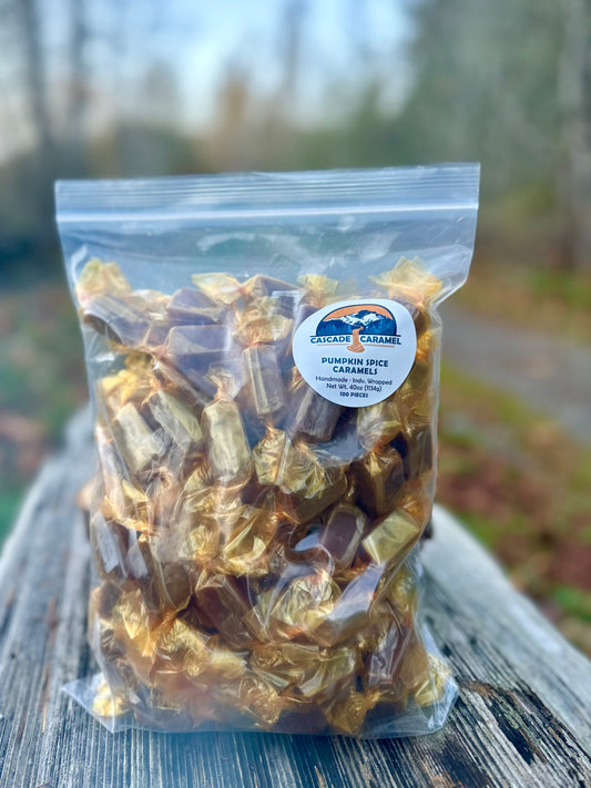 Pumpkin Spice Caramels - 100pc. bulk bag
