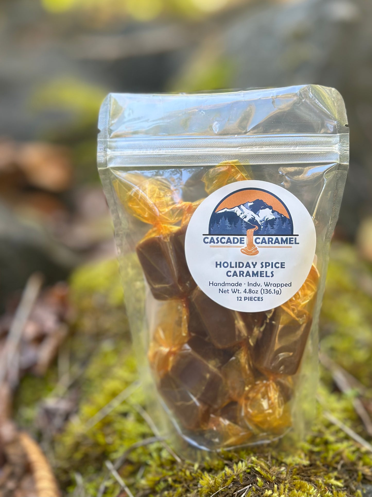 Holiday Spice Caramels - 12piece bag