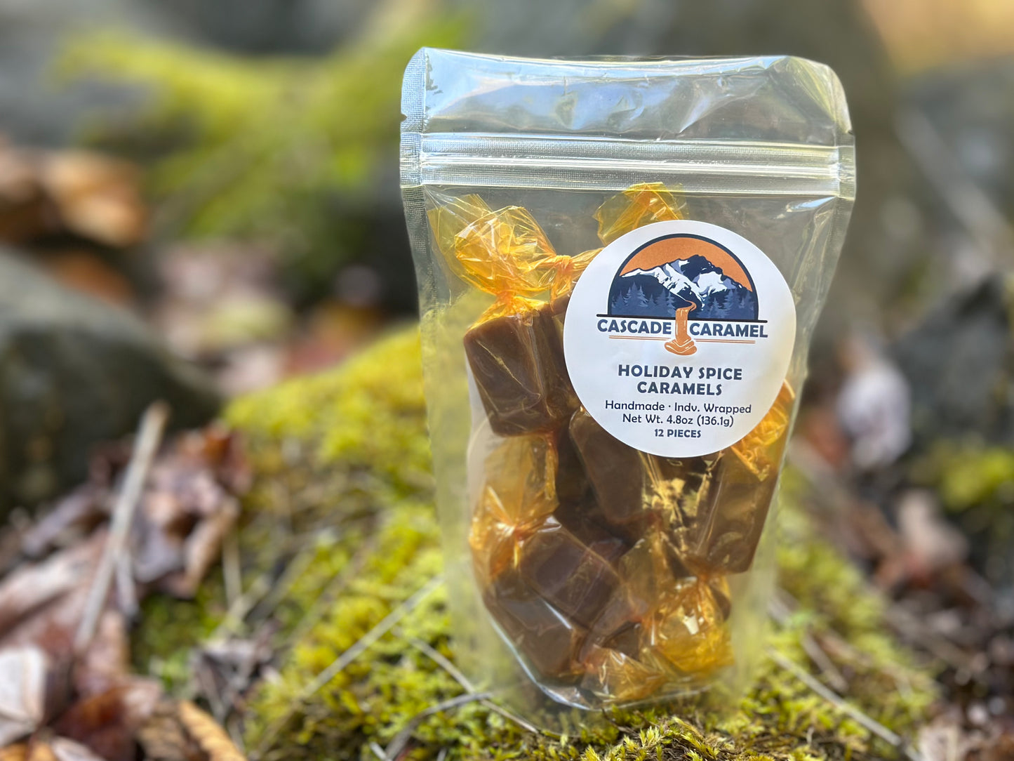 Holiday Spice Caramels - 12piece bag