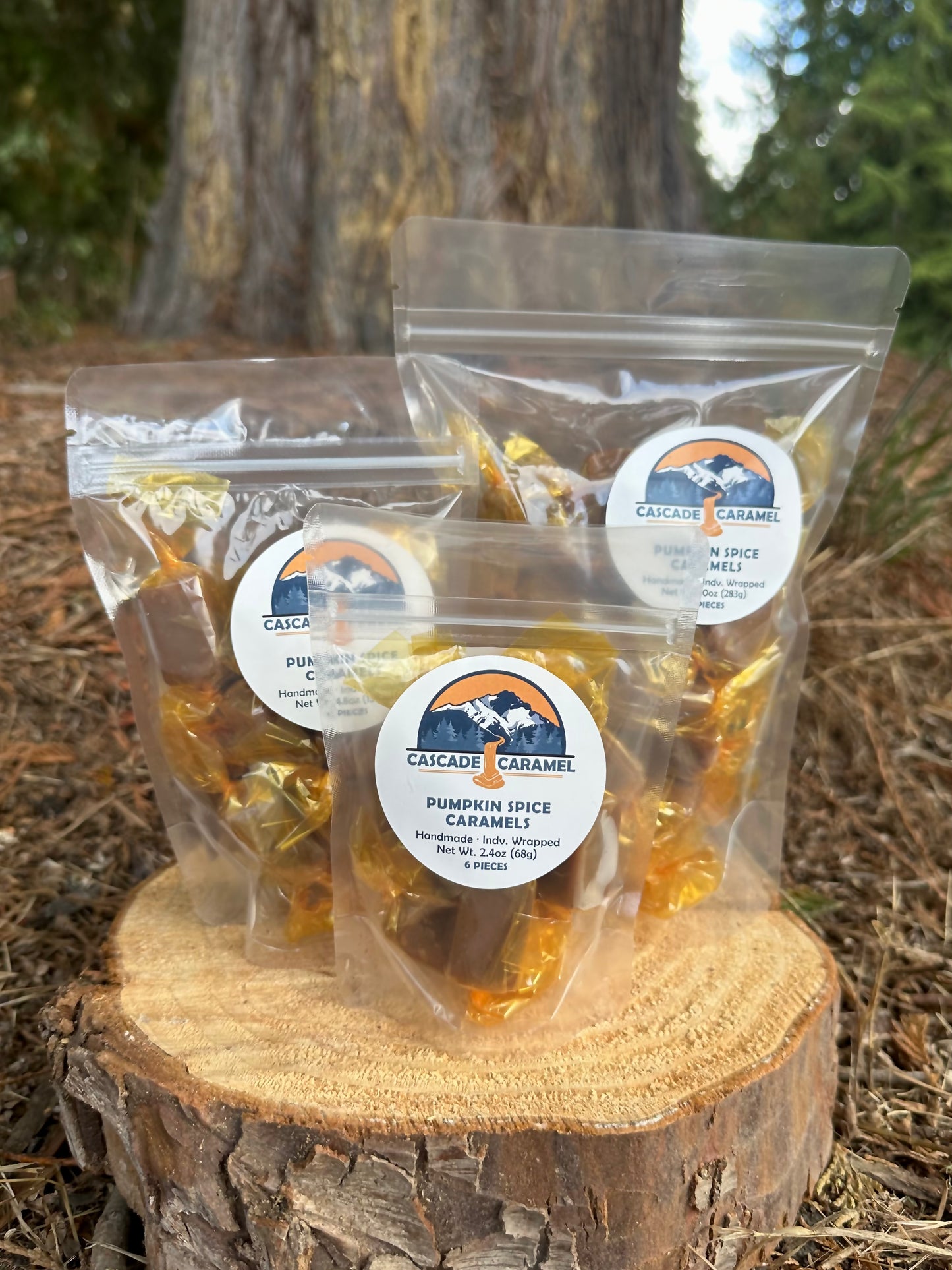 Pumpkin Spice Caramels - 12piece bag