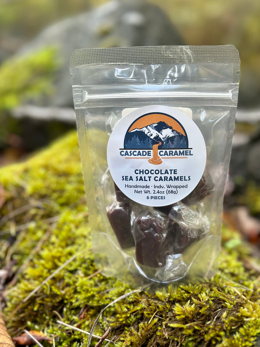 Chocolate Sea Salt Caramels - 6pc. bag
