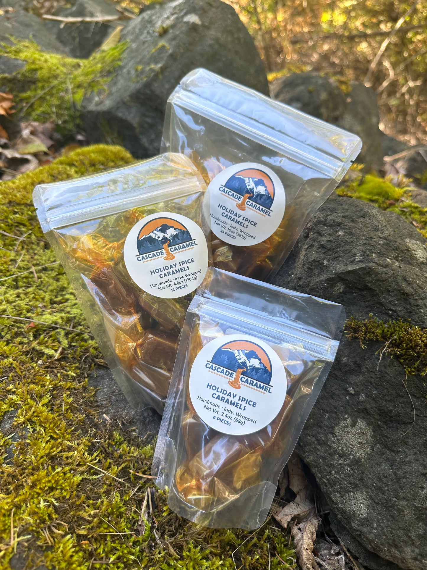 Holiday Spice Caramels - 12piece bag