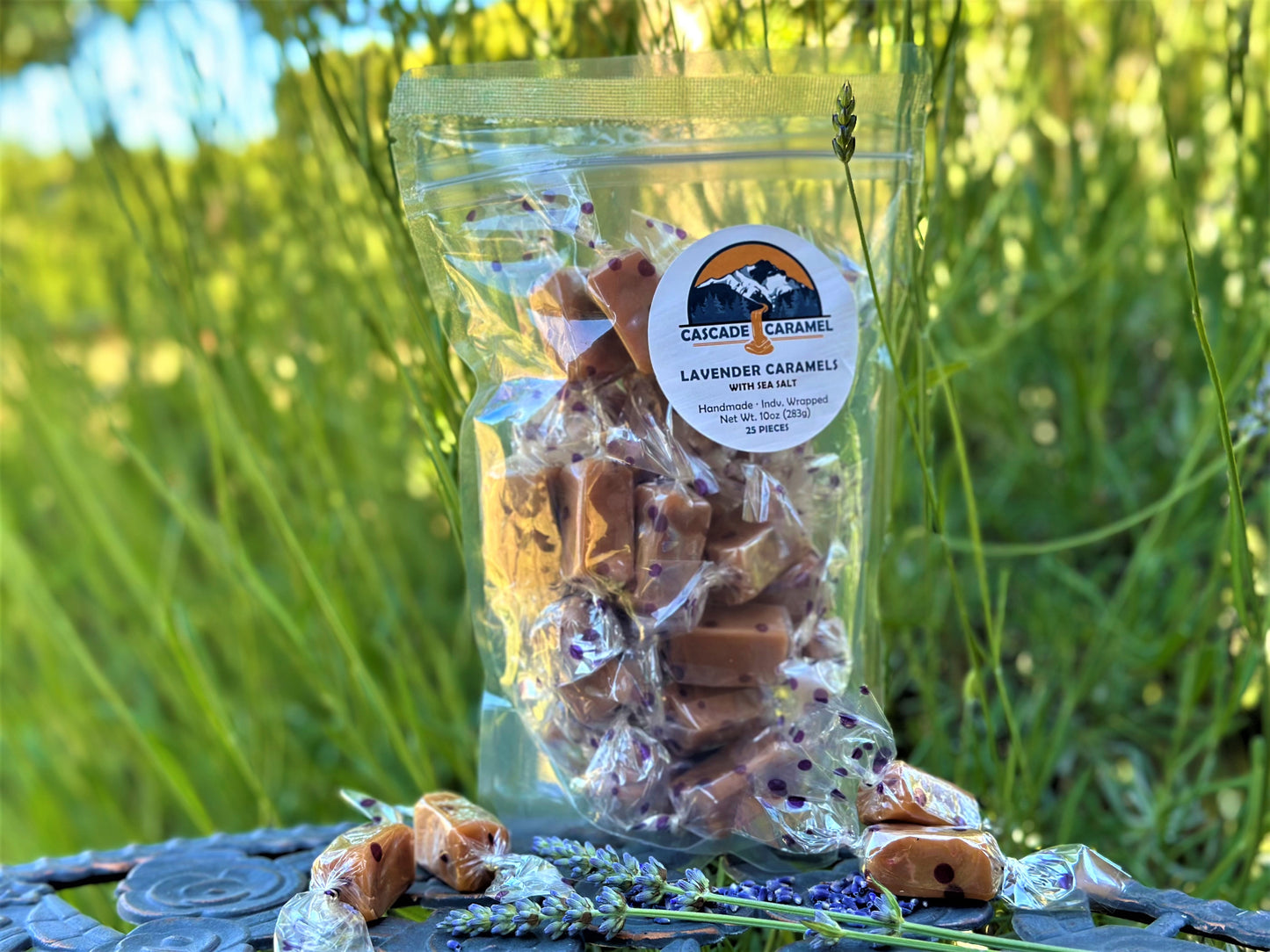 Lavender Caramels with Sea Salt - 25pc. bag