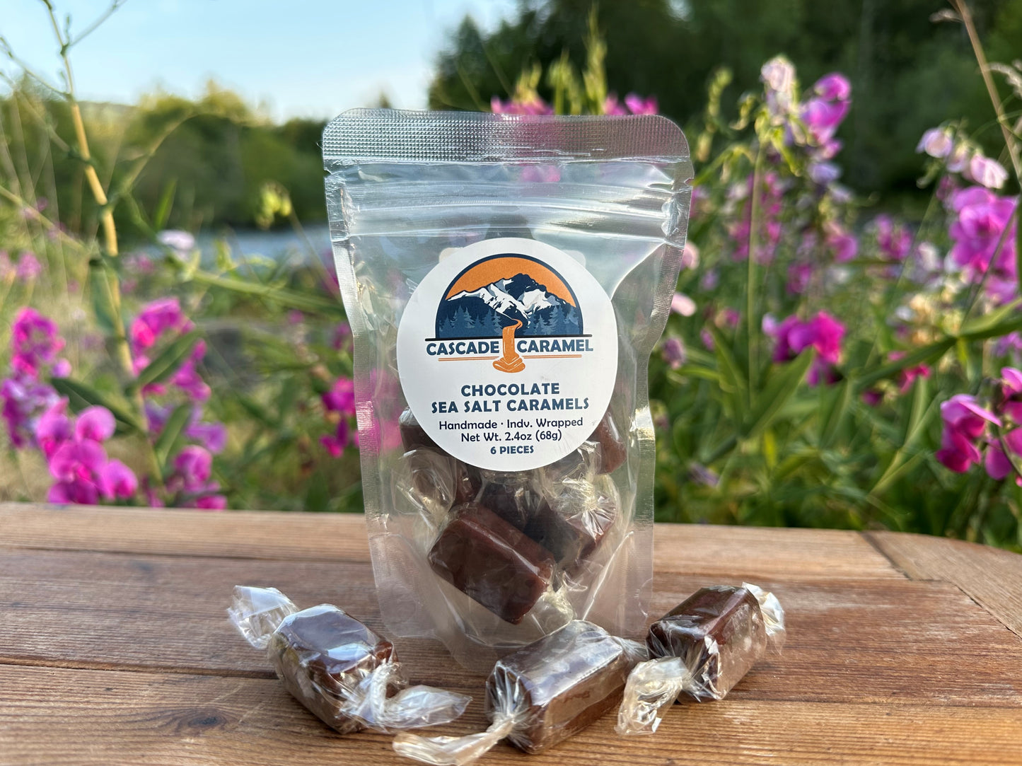 Chocolate Sea Salt Caramels - 6pc. bag