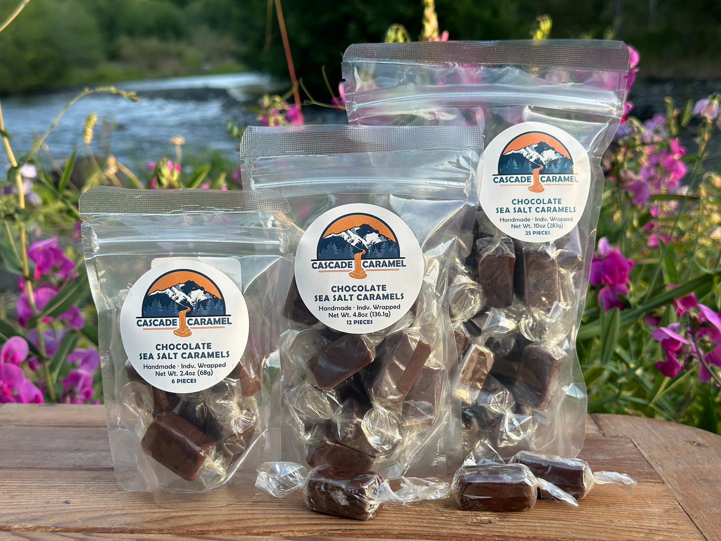 Chocolate Sea Salt Caramels - 25pc. bag