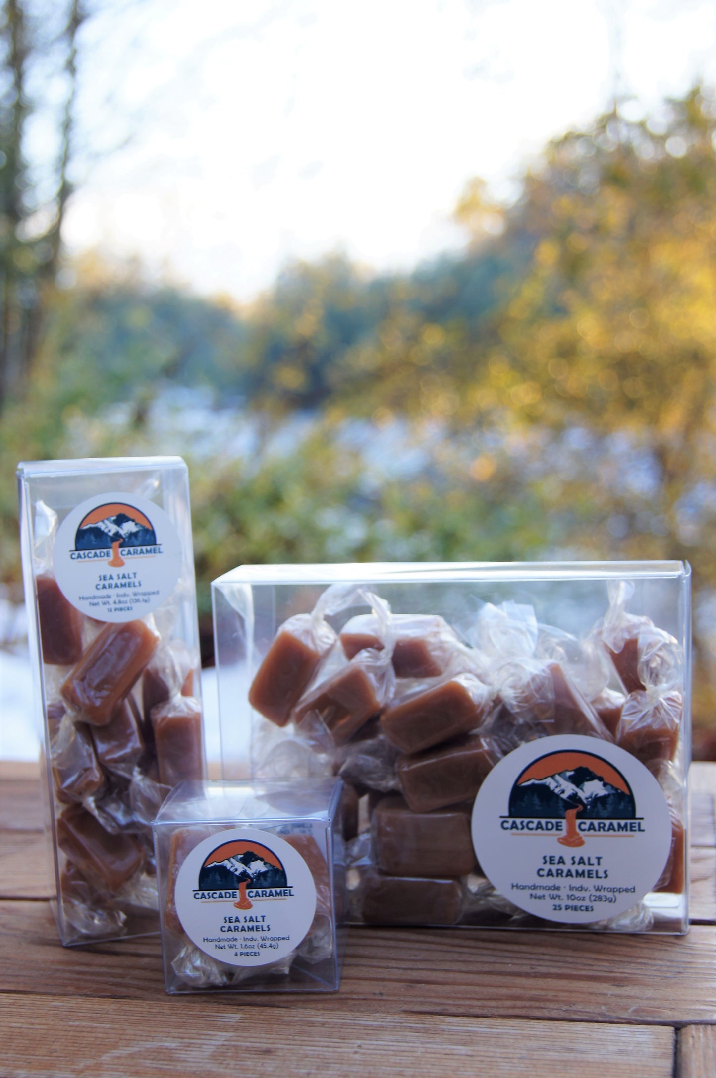 4-Piece Mini Box- Sea Salt Caramels