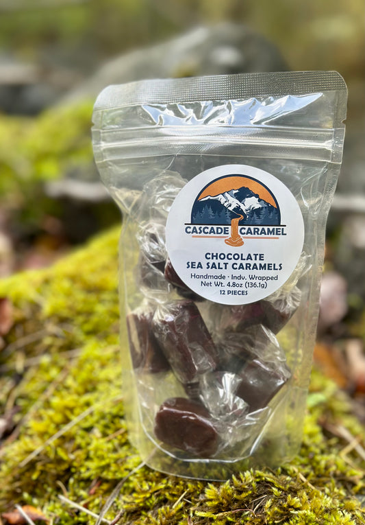 Chocolate Sea Salt Caramels - 12pc. bag